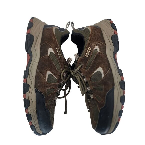 Skechers Selmen Revano Trainers 66276 Brown Leather Men's Size 10.5 - Picture 10 of 12